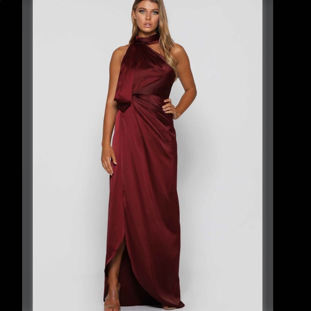 elle zeitoune william dress In wine color NWT